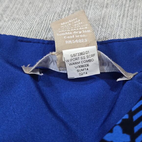 Banana Republic Wom Sz 6 Blue Short Sleeve Dress Office Professional Spring EUC - Picture 9 of 12